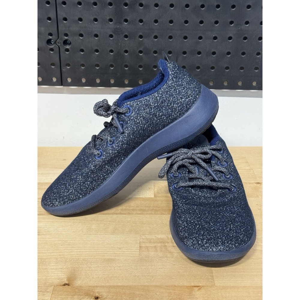 Allbirds Shoes Mens Size 9 WRM Wool Runner Mizzles Shoes Blue‎ Low Top 0521 NV1
